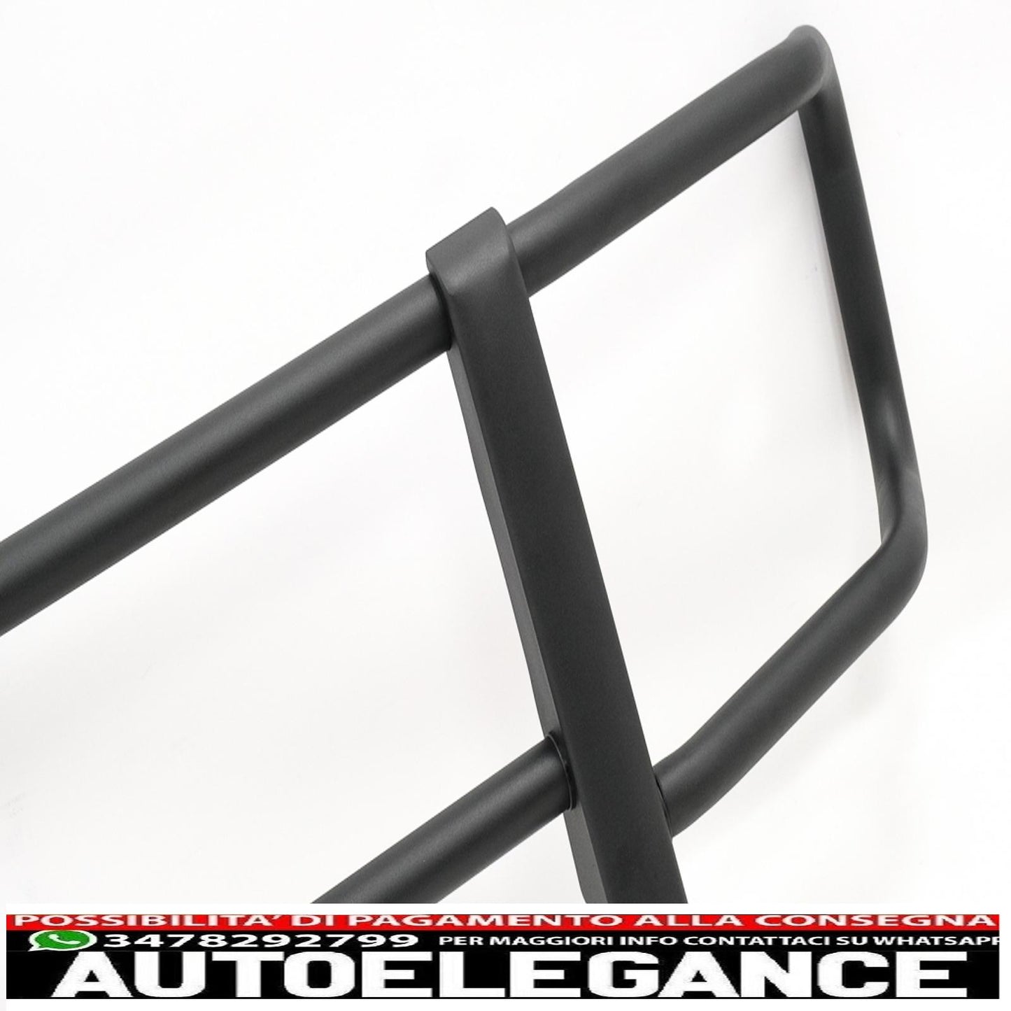 Bullbar adatto per mercedes classe g w463 (1989-2018) nero solo per paraurti g63 g65 AUTOELEGANCERICAMBI