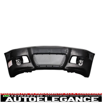 paraurti anteriore con fendinebbia adatto per bmw serie 3 coupé cabrio berlina station wagon e46 (1998-2004) design m3