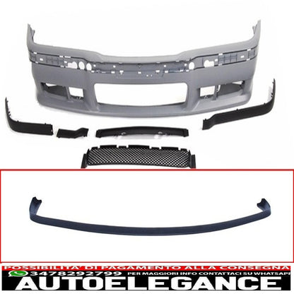Front bumper spoiler suitable for bmw 3 series e36 (1992-1998) m3 design