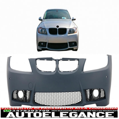 paraurti anteriore adatto per bmw serie 3 e90 e91 pre-lci (2004-2008) berlina touring m3 design