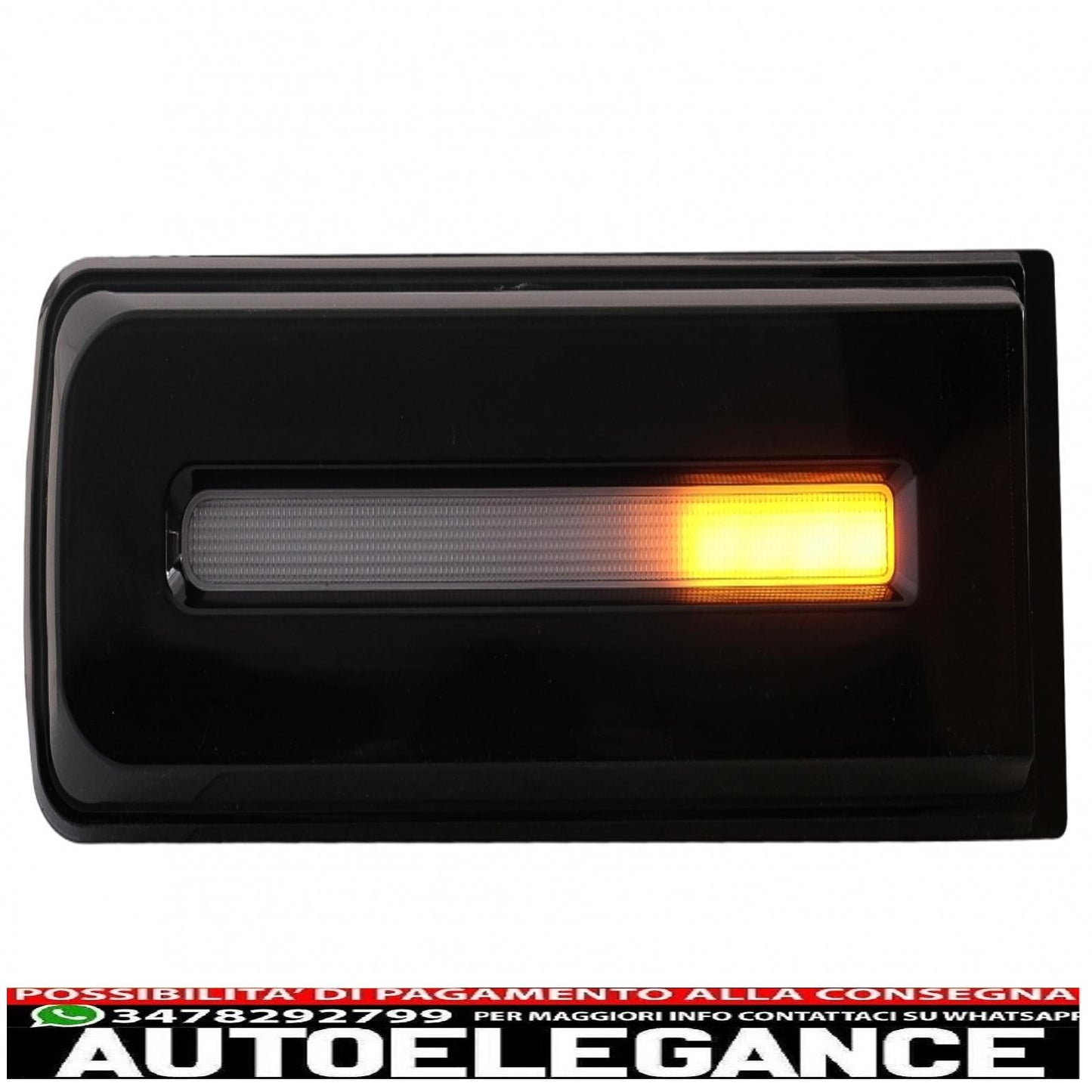led rear lights light bar suitable for mercedes g class w463 (2008-2017) restyling 2018 dynamic design sequential cornering lights black