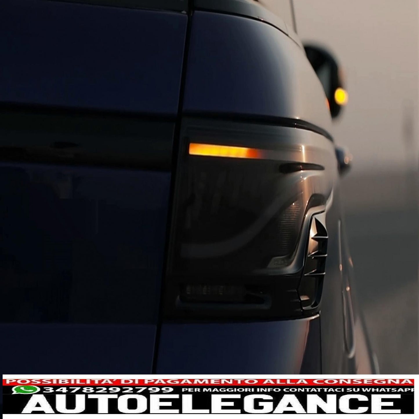 gl-5i rear lights gl-5x aero fin af-sport winglets suitable for range rover sport l494 (2013-2022) black