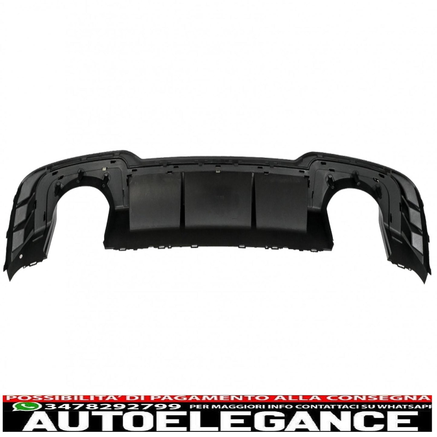 Diffusore mantovana paraurti posteriore adatto per audi a3 8v facelift (2016-2019) hatchback sportback rs3 solo design paraurti s-line pianoforte nero