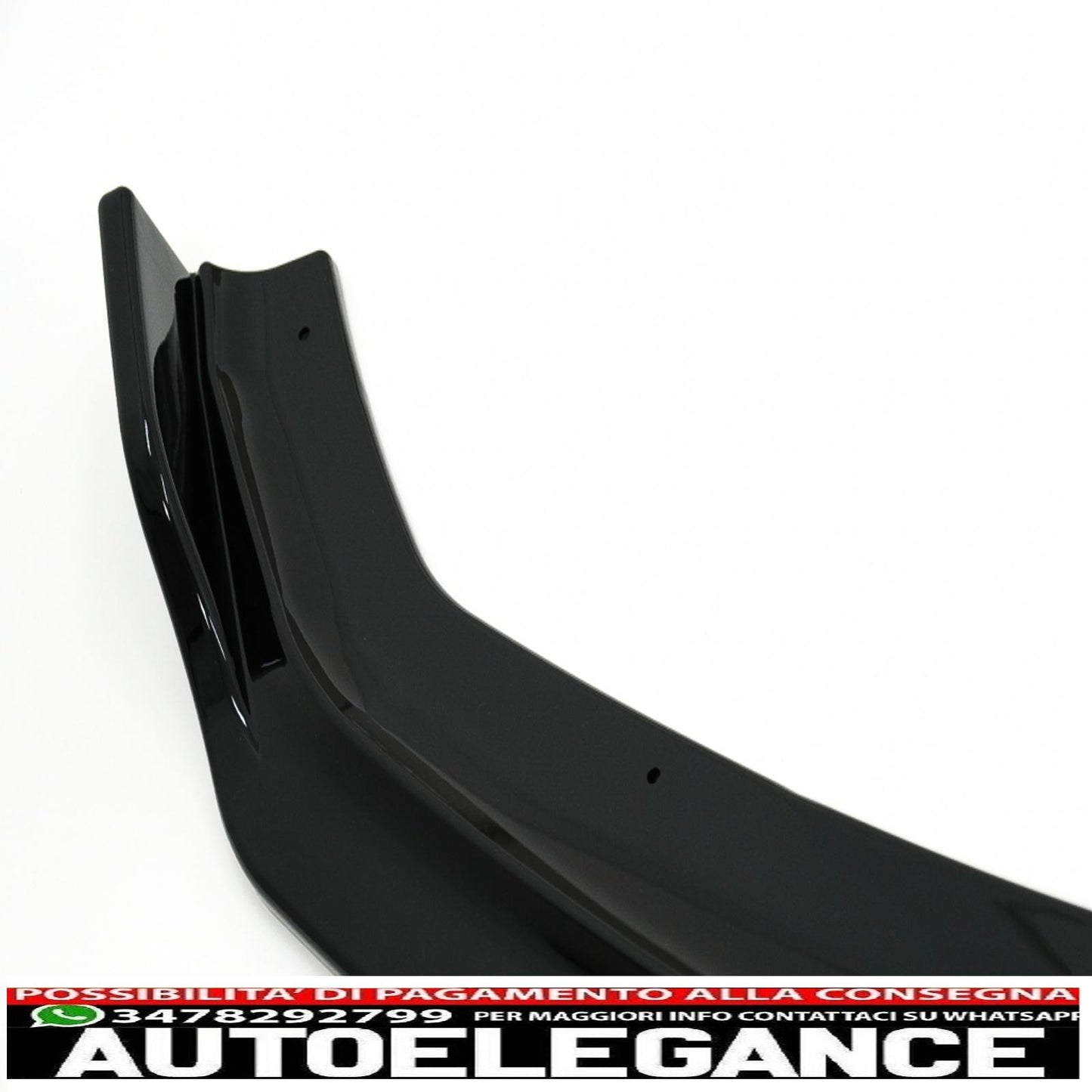 Additional front bumper spoiler suitable for audi a5 f5 (2017-2019) piano black