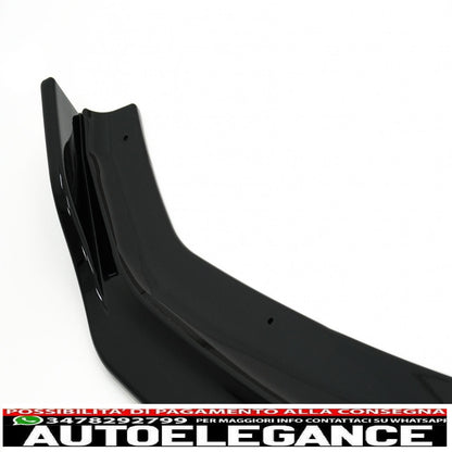 Additional front bumper spoiler suitable for audi a5 f5 (2017-2019) piano black