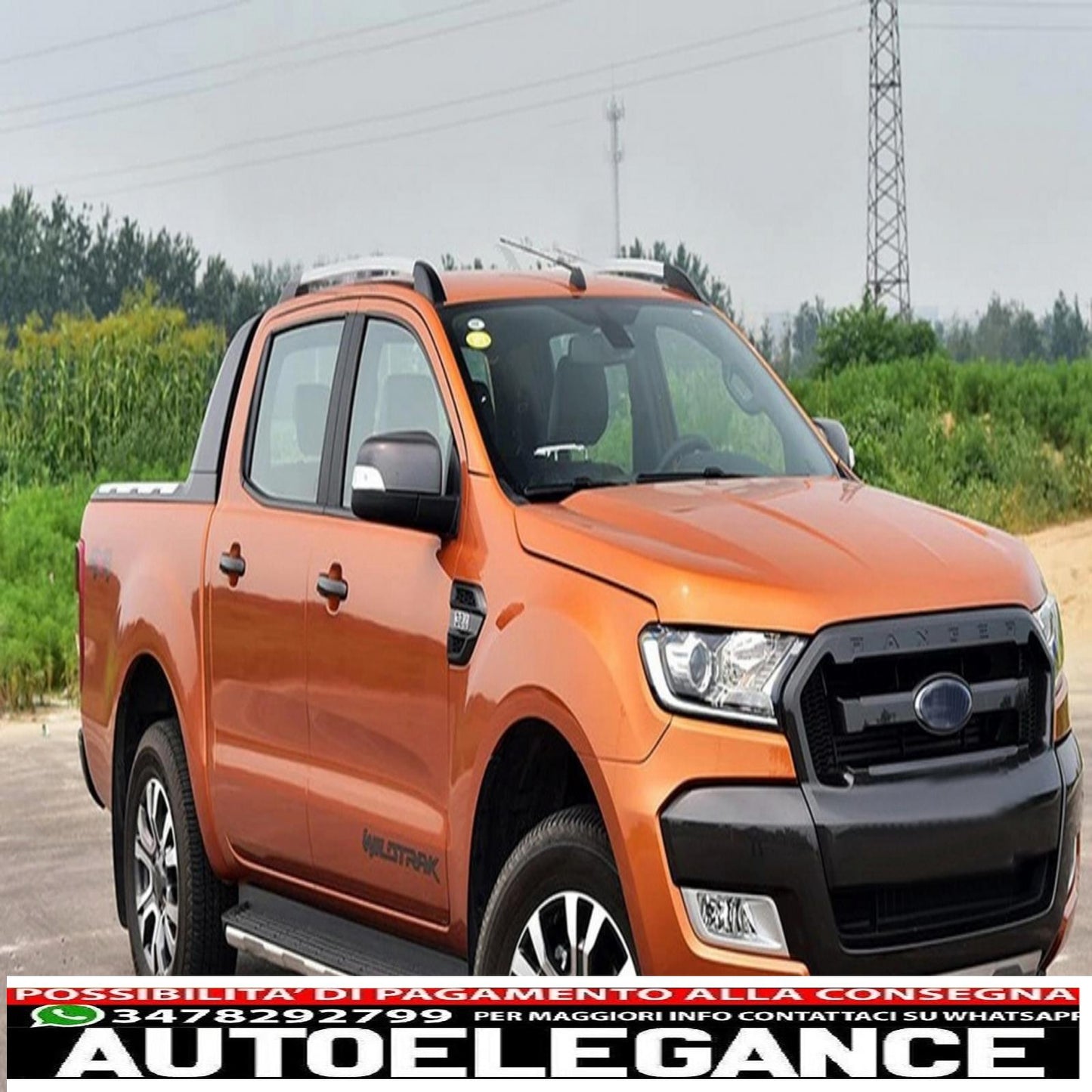 Roof Rack Suitable for Ford Ranger T6 T7 T8 Double Cab (2012-2020) Silver