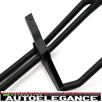 Front bumper protector bullbar suitable for mercedes g class facelift w463 g63 design (2018-2022) stainless steel piano black