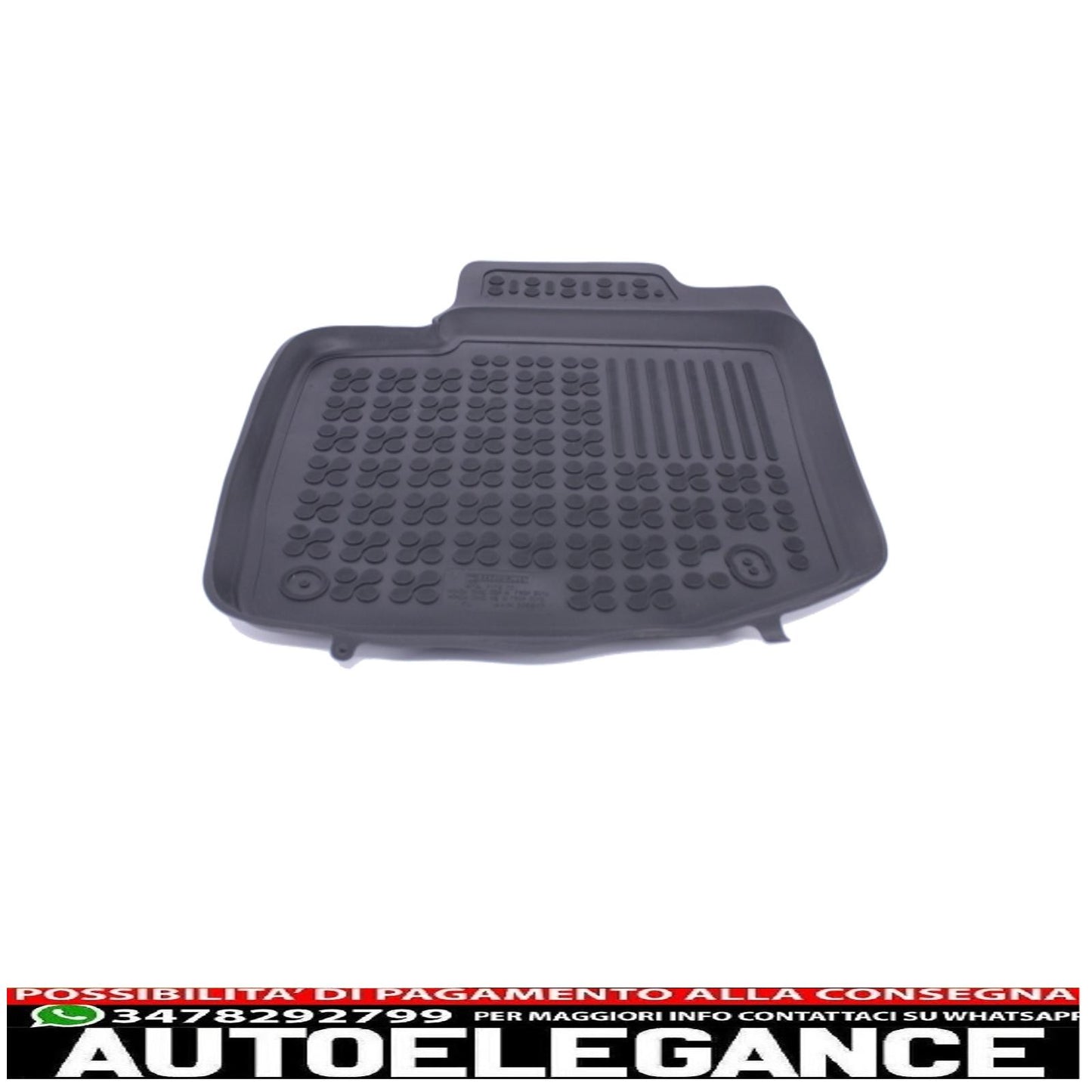 Black rubber mat suitable for Honda Civic Hatchback 2012+, Civic Wagon 2014+