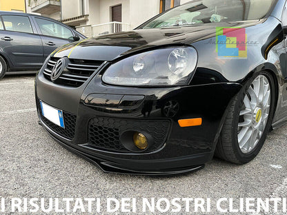 SPLITTER ANTERIORE ADATTO PER VW GOLF 5 MK5 2004-2008 LOOK SPORTIVO