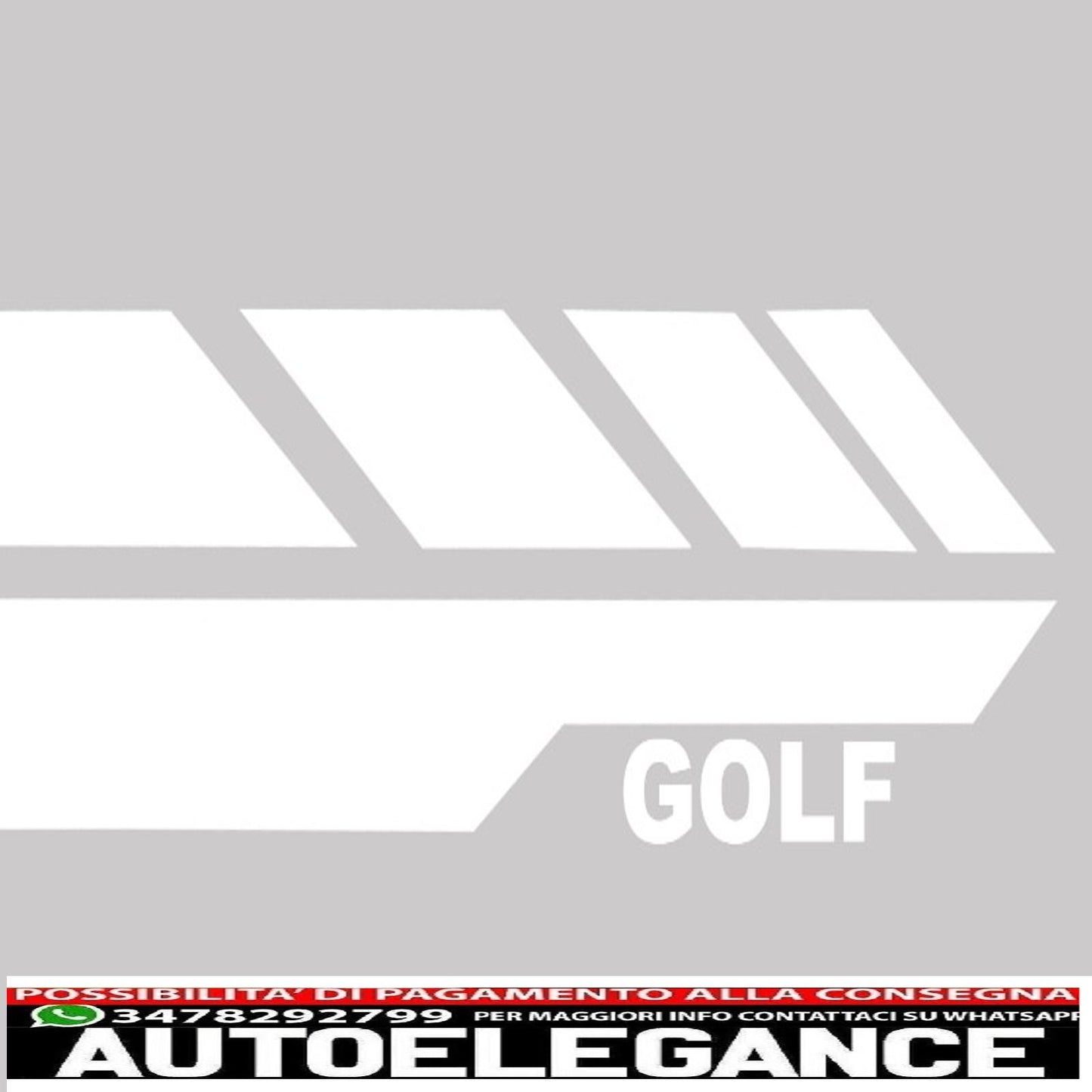 side skirts with side decals white vinyl sticker suitable for vw golf 7 vii hatchback (2013-2017) gti design