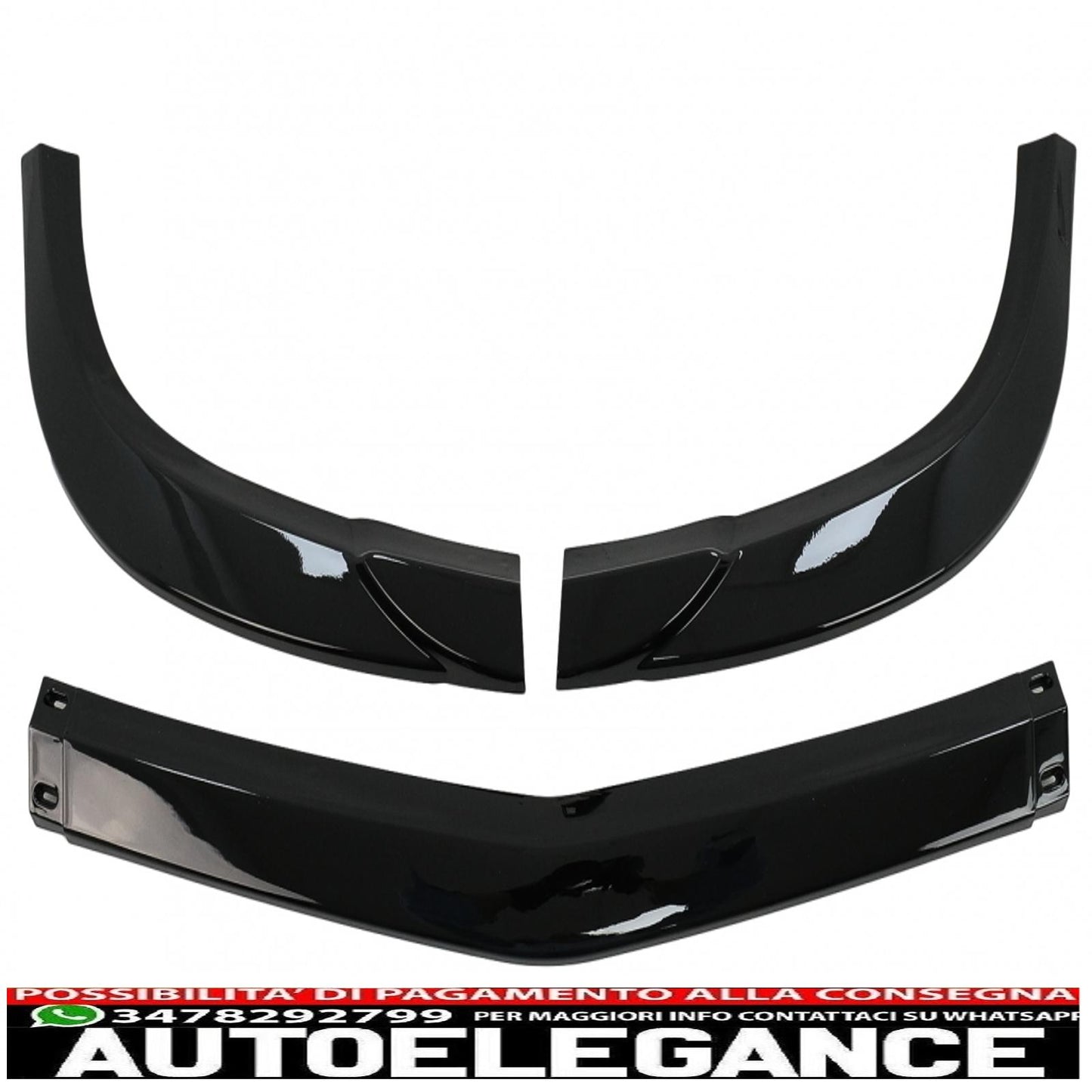 Labbro del paraurti anteriore adatto per mercedes classe c w204 s204 c204 sport line facelift (2011-2015) nero pianoforte