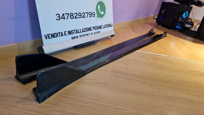 SOTTO MINIGONNE ADATTE PER SEAT IBIZA 6J IBIZA 6F IBIZA KJ 08-21 NERO LUCIDO