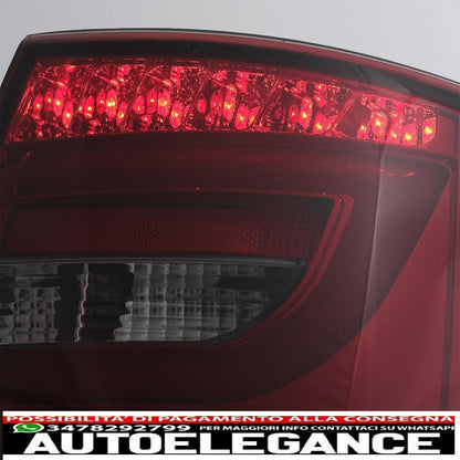 led rear lights suitable for audi a6 c6 4f limousine (04.2004-2008) smoke red 7pin