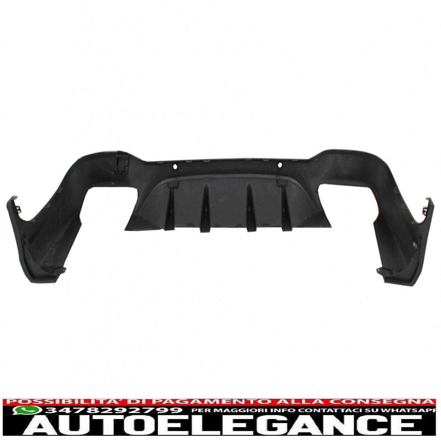 diffusore posteriore adatto per mercedes glc x253 suv (2015-07.2019) glc63 terminali di scarico