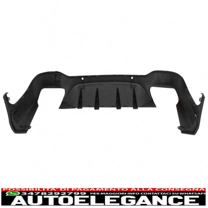 diffusore posteriore adatto per mercedes glc x253 suv (2015-07.2019) glc63 terminali di scarico