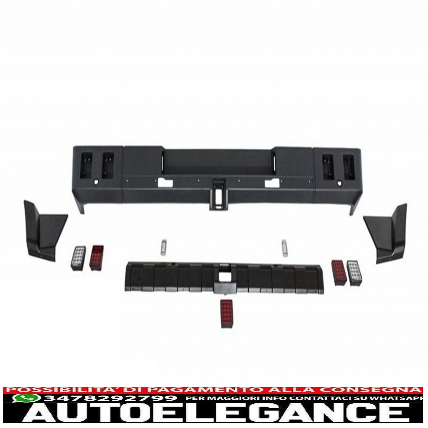 body kit suitable for mercedes g-class w463 (1989-2018) g63 g65 design with fenders, wheel arches and headlight covers led drl