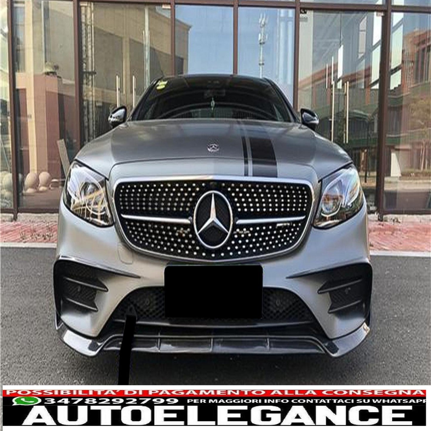 Aerodynamic Front Bumper Splitter Fins Fit For Mercedes E Class W213 S213 C238 A238 Sport Line E53 (2016-2020) Piano Black