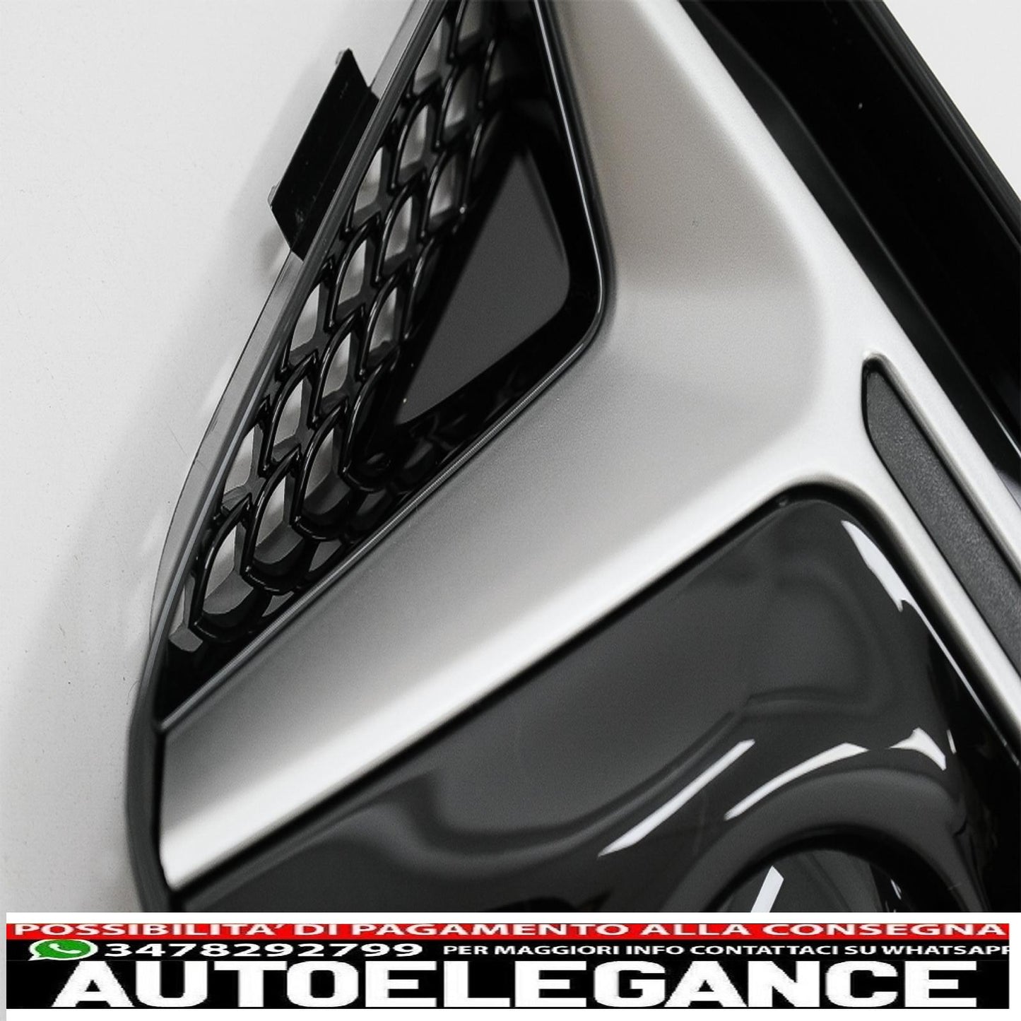 lower grill bumper covers ACC side grills suitable for audi a4 b9 sedan avant (2016-2018) rs4 design silver edition