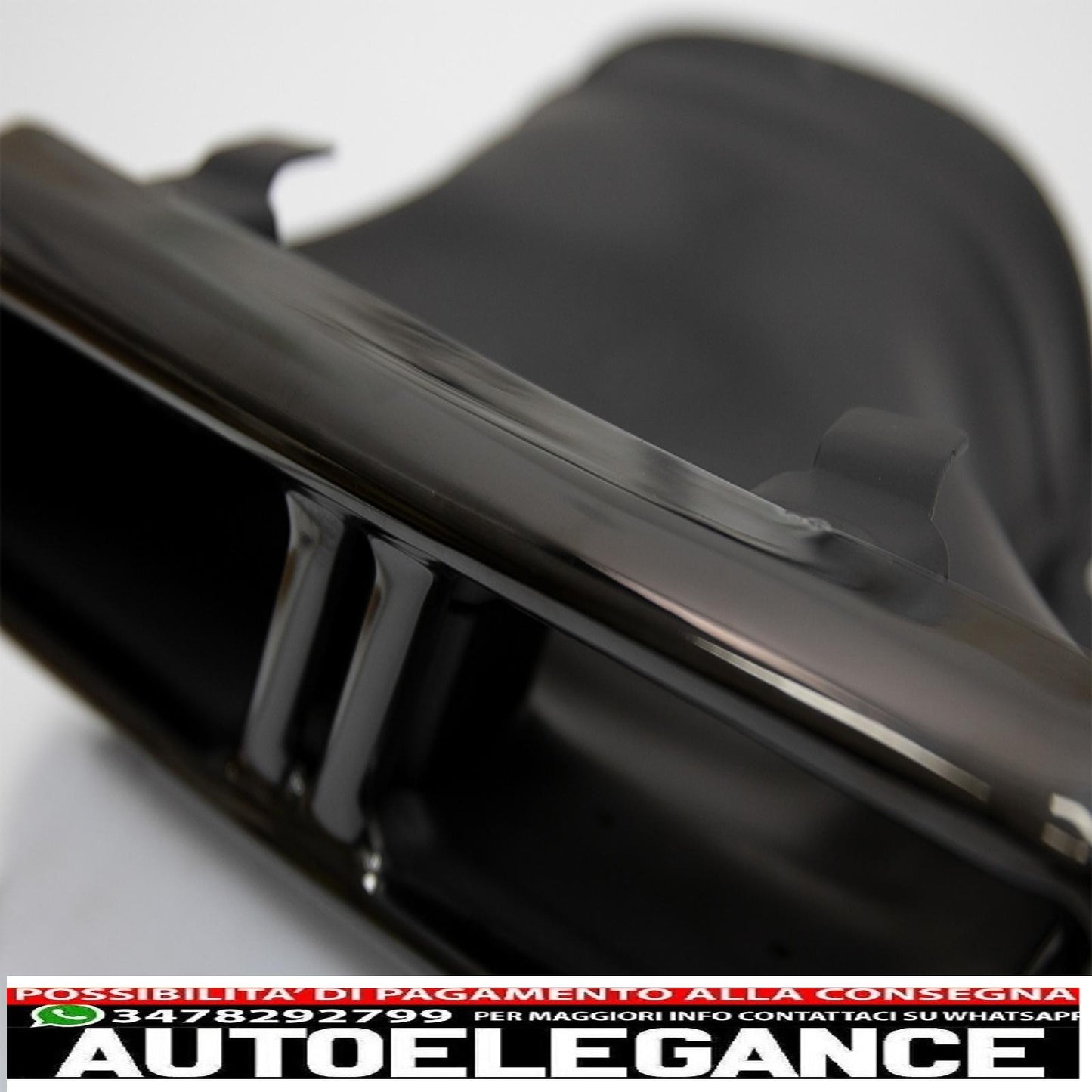 Exhaust tips suitable for mercedes e-class w213 (2016-up) e63 s design glc suv x253 glc coupe c253 (2015-2017) black