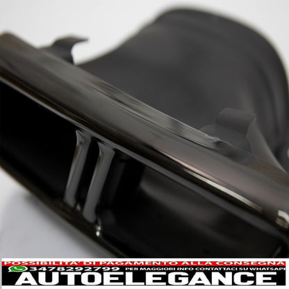 Exhaust tips suitable for mercedes e-class w213 (2016-up) e63 s design glc suv x253 glc coupe c253 (2015-2017) black