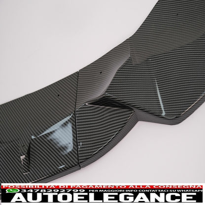 Front bumper spoiler lip suitable for bmw x3 g01 x4 g02 (2018-2020) m sport carbon film covering