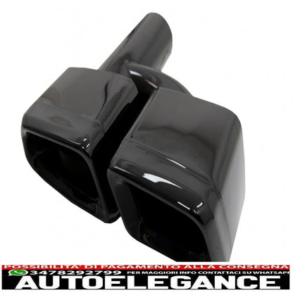 exhaust muffler tips tail pipes fit for mercedes w221 w164 w166 w212 w218 s class e class cls ml s63 e63 black edition 