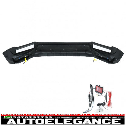 spoiler paraurti anteriore led drl estensione adatto per mercedes classe g facelift w463 w464 g350 g400 g500 (2018-)