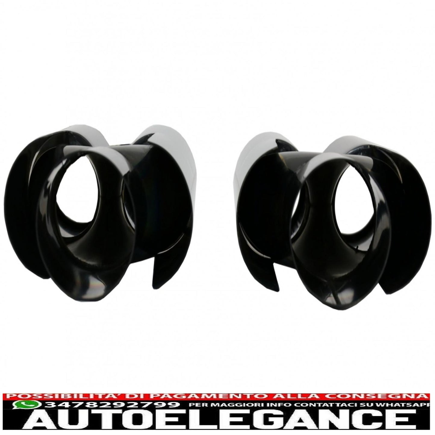 exhaust muffler tips suitable for bmw e60 e90 e92 e93 f10 f30 m3 m5 m6 piano black design 