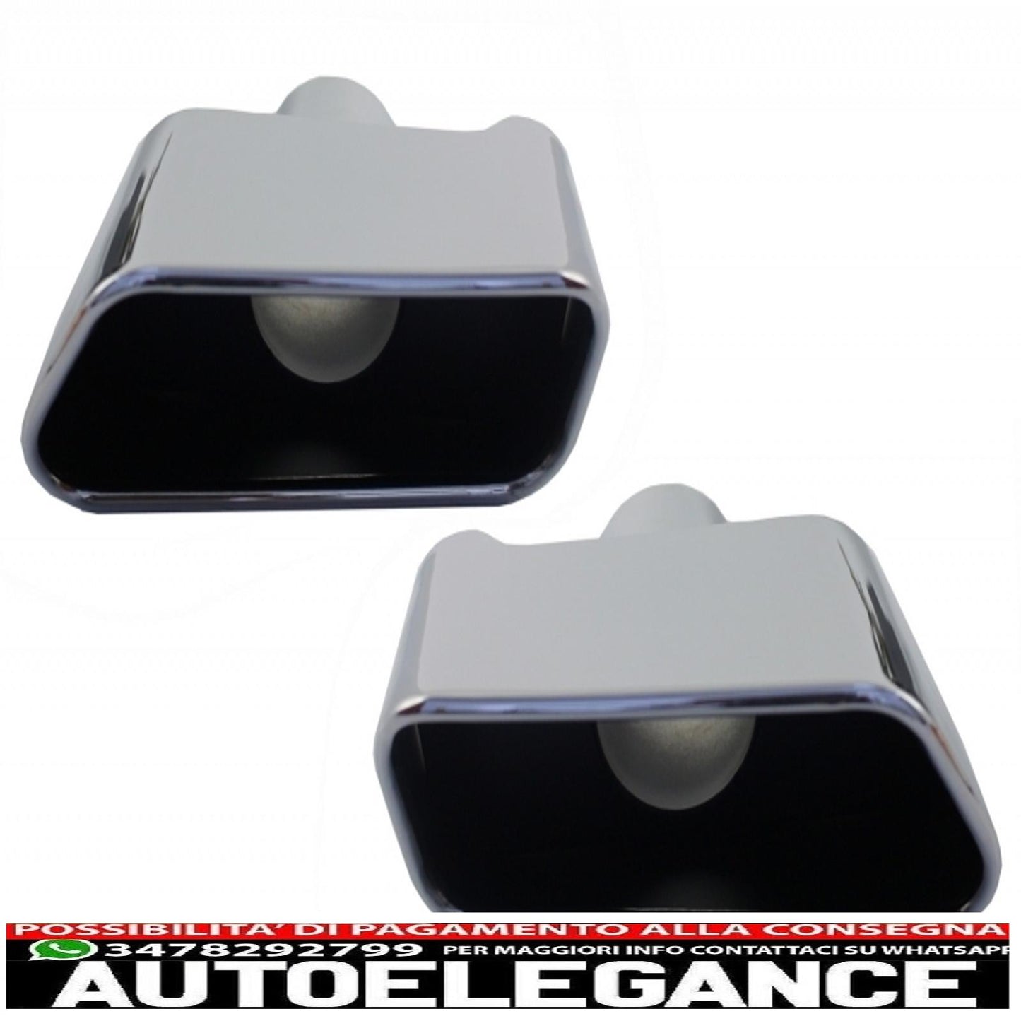 Rear bumper diffuser suitable for BMW 5 Series G30 G31 Sedan Touring (2017-up) with m Performance Design exhaust tips