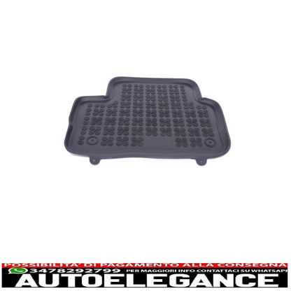Black rubber mat suitable for Renault Kadjar 2015+