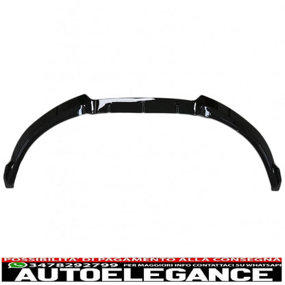 Front Bumper Spoiler Add-on Suitable for BMW 3 Series G20 G21 (2018-up) Sedan Touring Piano Black 