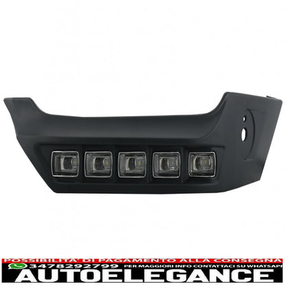 Pacchetto protezione sottoscocca per fuoristrada con piastra paramotore con luci drl adatto per mercedes classe G w463 (1989-2017)