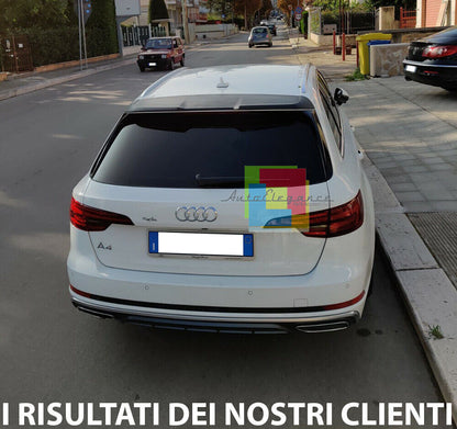 AUDI A4 B9 AVANT SW 2015+ SPOILER  SUL TETTO POSTERIORE LOOK RS4 S4 AUTOELEGANCERICAMBI