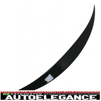 Boot Spoiler Suitable for Mercedes C-Class W206 Limousine (2021 onwards) Piano Black 