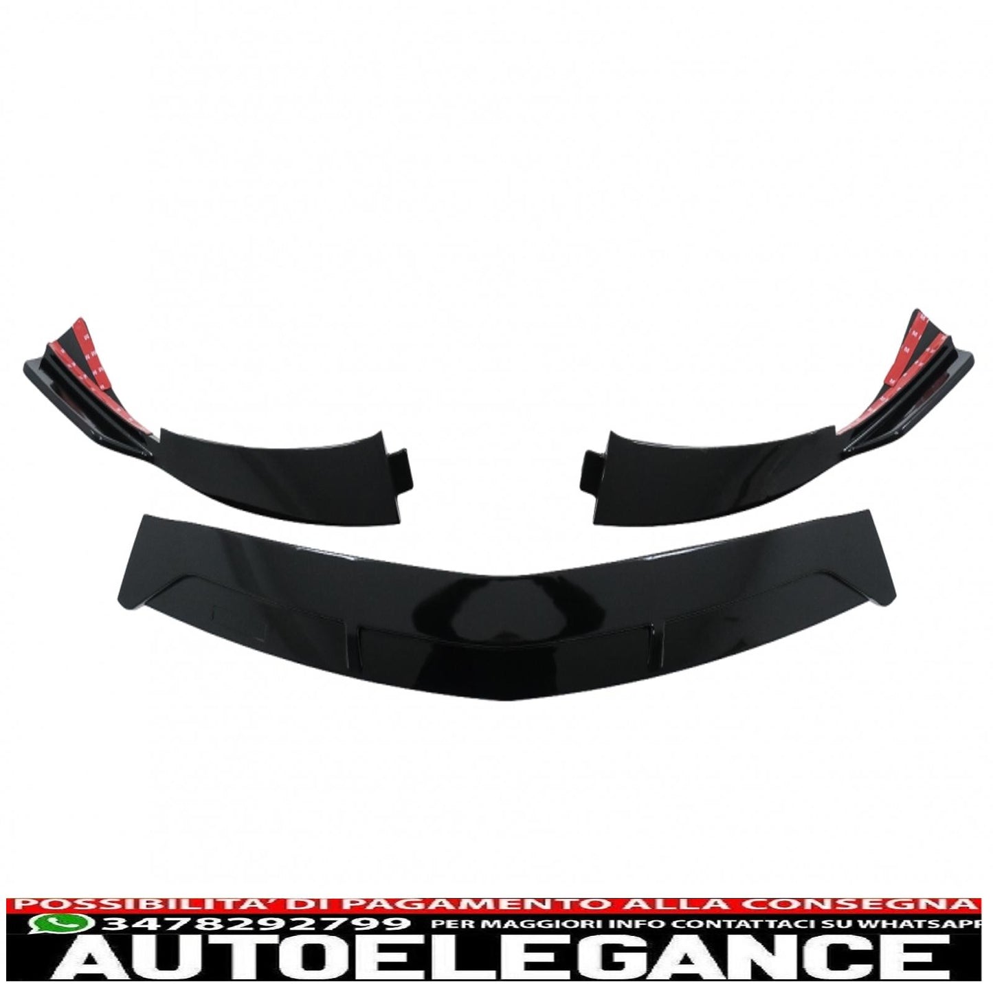Front Bumper Spoiler Lip Fit For Mercedes A Class W177 V177 (2018-up) Piano Black 