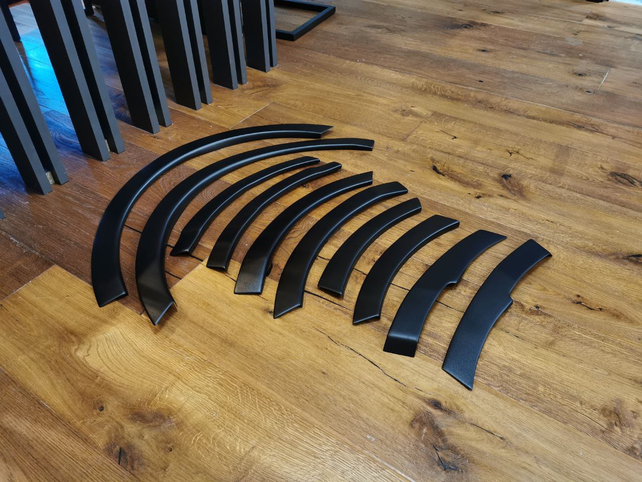 PARAFANGHI ALLARGATI ADATTI PER FORD TRANSIT CUSTOM MK1 FL 2018+ NERO OPACO