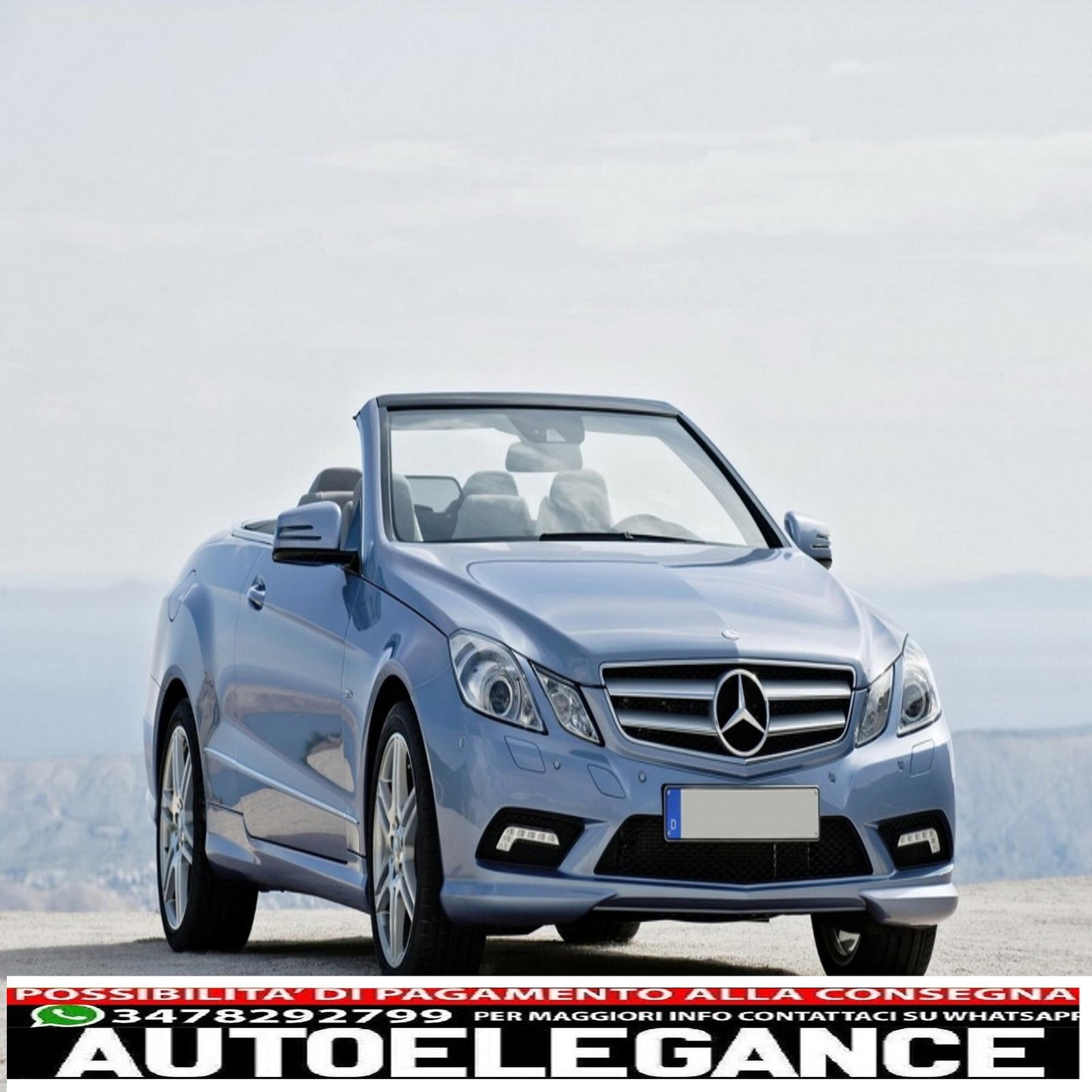 Paraurti anteriore adatto per mercedes classe e c207 w207 a207 (2009-2012) coupe cabrio sport line design