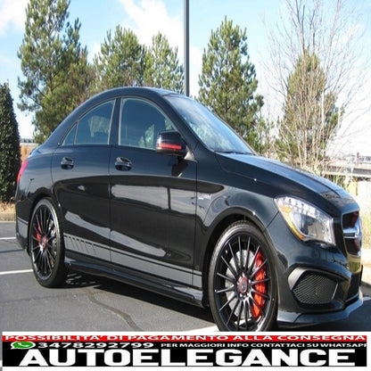 decalcomanie laterali adesivo in vinile grigio scuro adatto per mercedes cla w117 c117 x117 (2013-2016) a class w176 (2012-up) 45 design edition 1