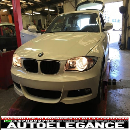 front bumper suitable for bmw 1 series e81 e82 e87 e88 (2009-up) m-tech m-technik design