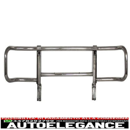 paraurti anteriore con bullbar nero cromato adatto per mercedes classe g w463 (1989-2018) design g63 g65