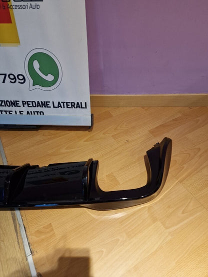 DIFFUSORE POSTERIORE PER VW GOLF 8 2019+ SOTTO PARAURTI DOPPIO SCARICO RLINE 01