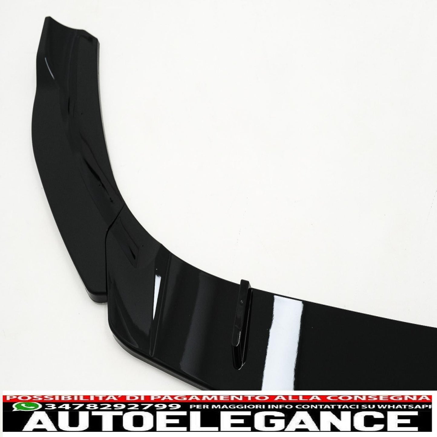 Front bumper spoiler lip suitable for mercedes a-class w177 v177 sport-line / a35 (2018-up) piano black 