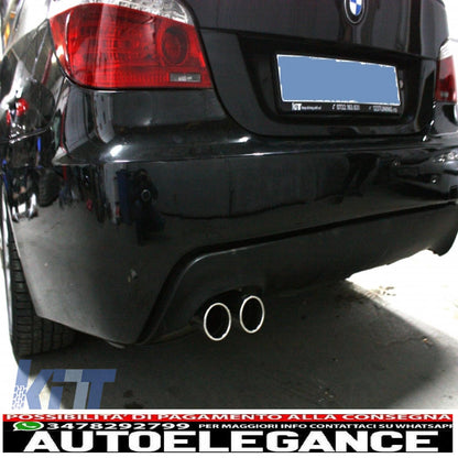 m-technik body kit suitable for bmw e60 (5 series) (2003-2010) with acs-look exhaust silencer 