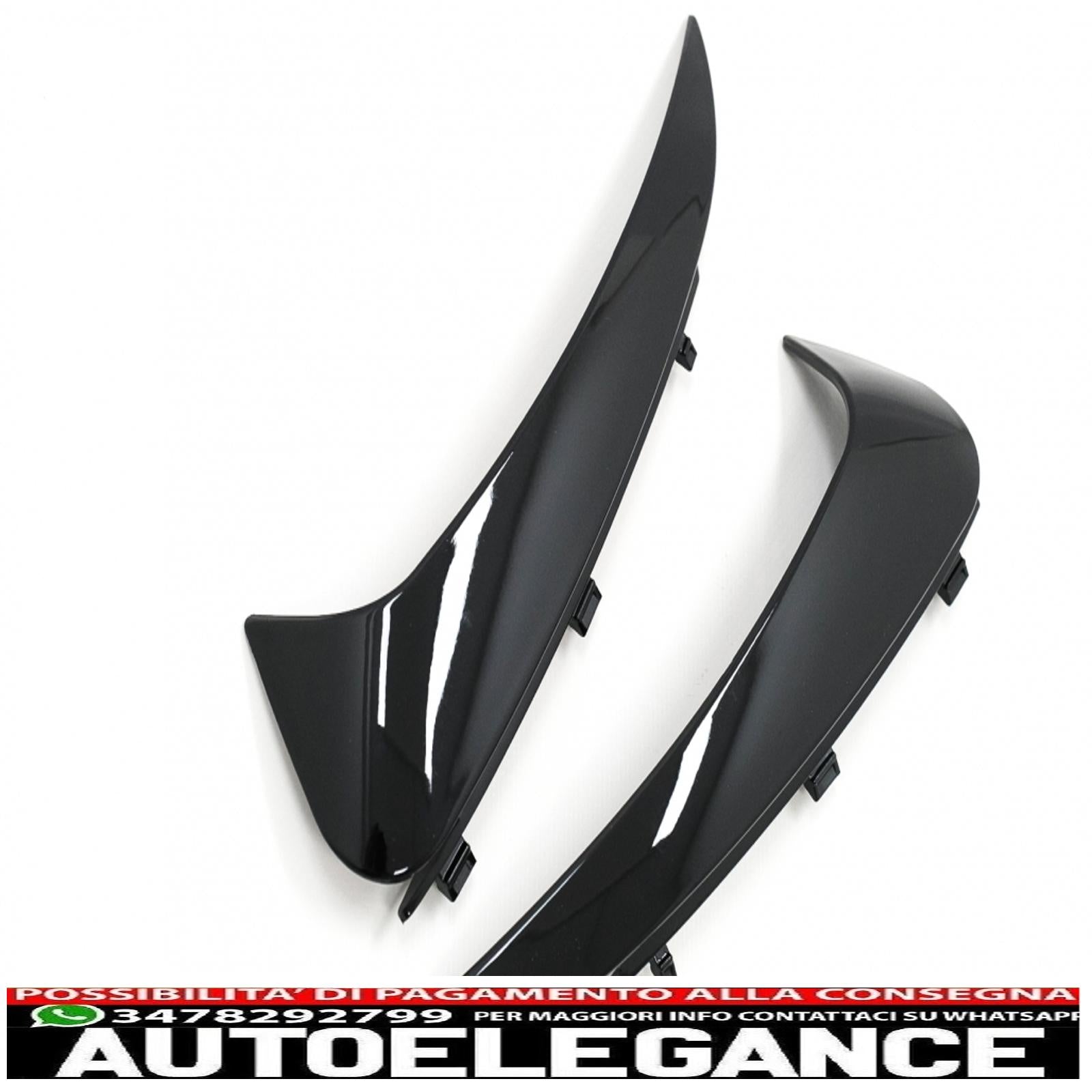 Alette paraurti posteriori alette laterali flic adatte per mercedes classe c c205 a205 (2015-2019) pianoforte nero AUTOELEGANCERICAMBI