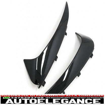 Alette paraurti posteriori alette laterali flic adatte per mercedes classe c c205 a205 (2015-2019) pianoforte nero AUTOELEGANCERICAMBI