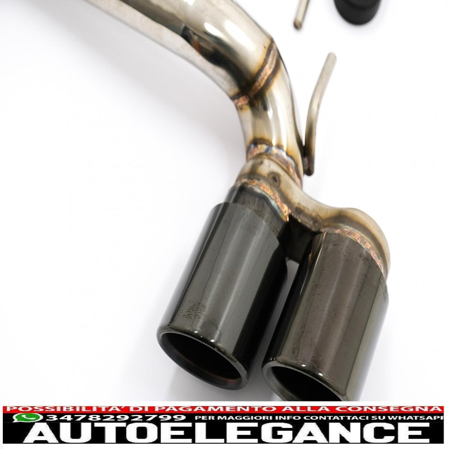 double exhaust tips black double exhaust tips suitable for bmw 3 series f30 f31 (2011-2018) m3 m sport design