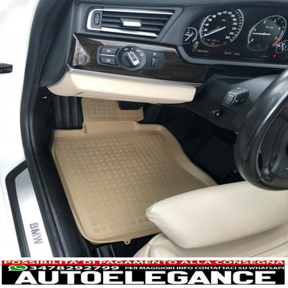 Beige floor mat suitable for bmw 7 (f01) (2008-2015) 