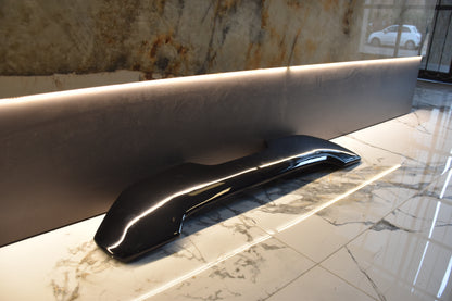 ROOF SPOILER SUITABLE FOR FIAT BRAVO II 2007+ GLOSSY BLACK LOOK SPORTY DESIGN