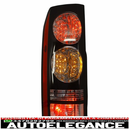 LED rear lights suitable for Land Rover Discovery III 3 and IV 4 (2004-2016) black conversion to restyling look