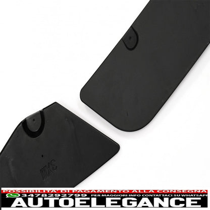 Front Bumper Spoiler Lip Fit For BMW X4 G02 (2018-up) Piano Black 